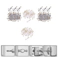thumbnail image 1 of Elodie 400pcs Wall Plugs and Screws Anchor Kit Tapping Home Metal Drywall Plastic, 1 of 8