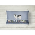 thumbnail image 2 of Carolines Treasures Japanese Chin Welcome Canvas Fabric Decorative Pillow 12H x16W multicolor, 2 of 3