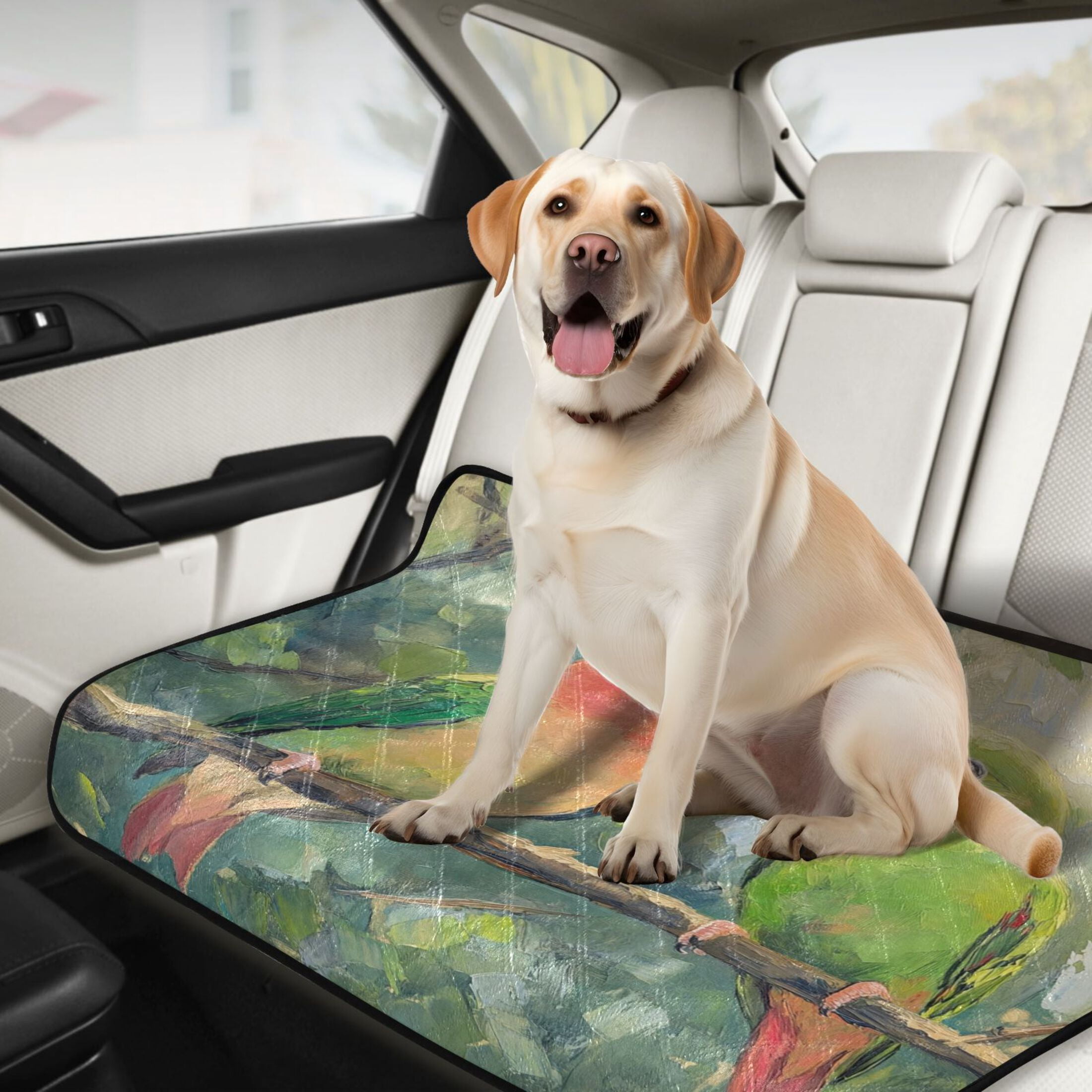 Qxltty Two Playful Parrots Cat litter Pads Pet Set of 3 Diaper Mats Center Anti-leakage Layer Absorbent Soft and Comfortable