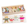thumbnail image 2 of Rompecabezas de ropa de conejo de oso con caja de almacenamiento, rompecabezas, juguetes para , 6 estilos diferentes Soportar CUTICAT Puzzle de Vestir, 2 of 7