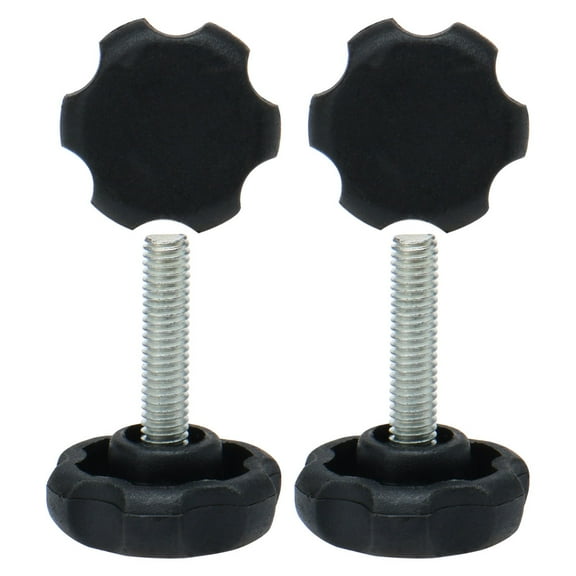 M6 x 25 x 30mm Hand Screw Leveling Feet Adjustable Leveler for Table Leg 4pcs