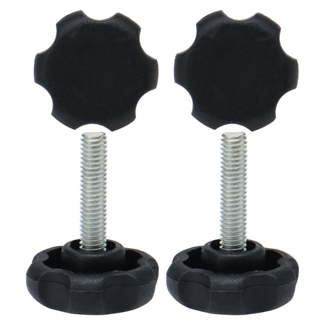 Unique Bargains M6 x 25 x 30mm Hand Screw Leveling Feet Adjustable Leveler for Table Leg 4pcs