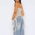 thumbnail image 3 of Ovbmpzd Y2k Womens Camisole Tank Tops Beige Basic Sleeveless Square Neckline Skinny Stretchable Summer Tank Tops for Women,L, 3 of 5