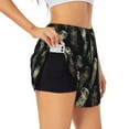 thumbnail image 3 of Lsque Jellyfish Printed Women's Running Shorts with Liner Pockets,Elastic Quick Dry Workout Athletic Gym Yoga Shorts,Womens High Waist Shorts-Large, 3 of 9