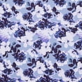 thumbnail image 2 of Zelouf Leyla Print Scallop Cut Scuba  , Sewing, DIY, Crafts Fabric by the Yard, Grey/lilac, 1 Yard, 2 of 2
