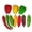 As Shown, variant on Monyance decorative vegetable 10 Artificial Chili Peppers Simulation Vegetables Home Decoration(3.86X2.83X2.83Inches)