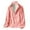 Pink, variant on Womens Fuzzy Jacket Fall Winter Sherpa Jacket Open Front Cardigan Outerwear with Pockets Light Green, XXL