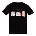 thumbnail image 1 of Playera George Talla CH Cuello Redondo Estampada Gatitos Letras Japonesas Negro, 1 of 4