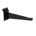 thumbnail image 2 of SSWBasics 8 inch Black Shelf Bracket for Slatwall - Pack of 10, 2 of 4