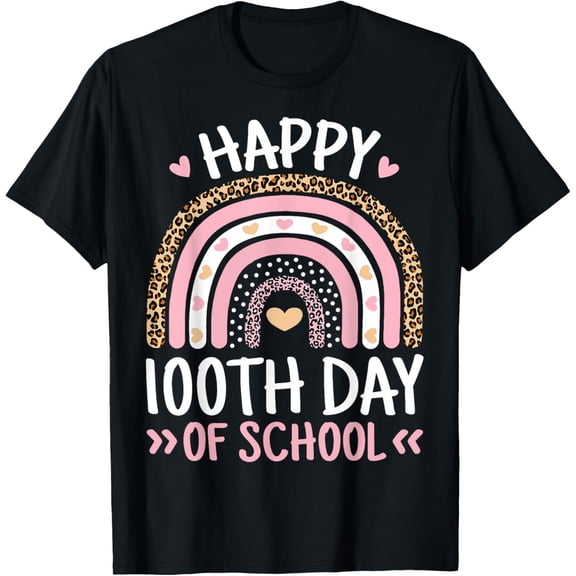 Happy 100th Day Of School Teacher Kids 100 Days Of School T-Shirt
