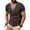 Brown, variant on Dovford Men's T Shirts Short Sleeve Classic V Neck T-Shirt Casual Summer Basic Tee Shirt 2025