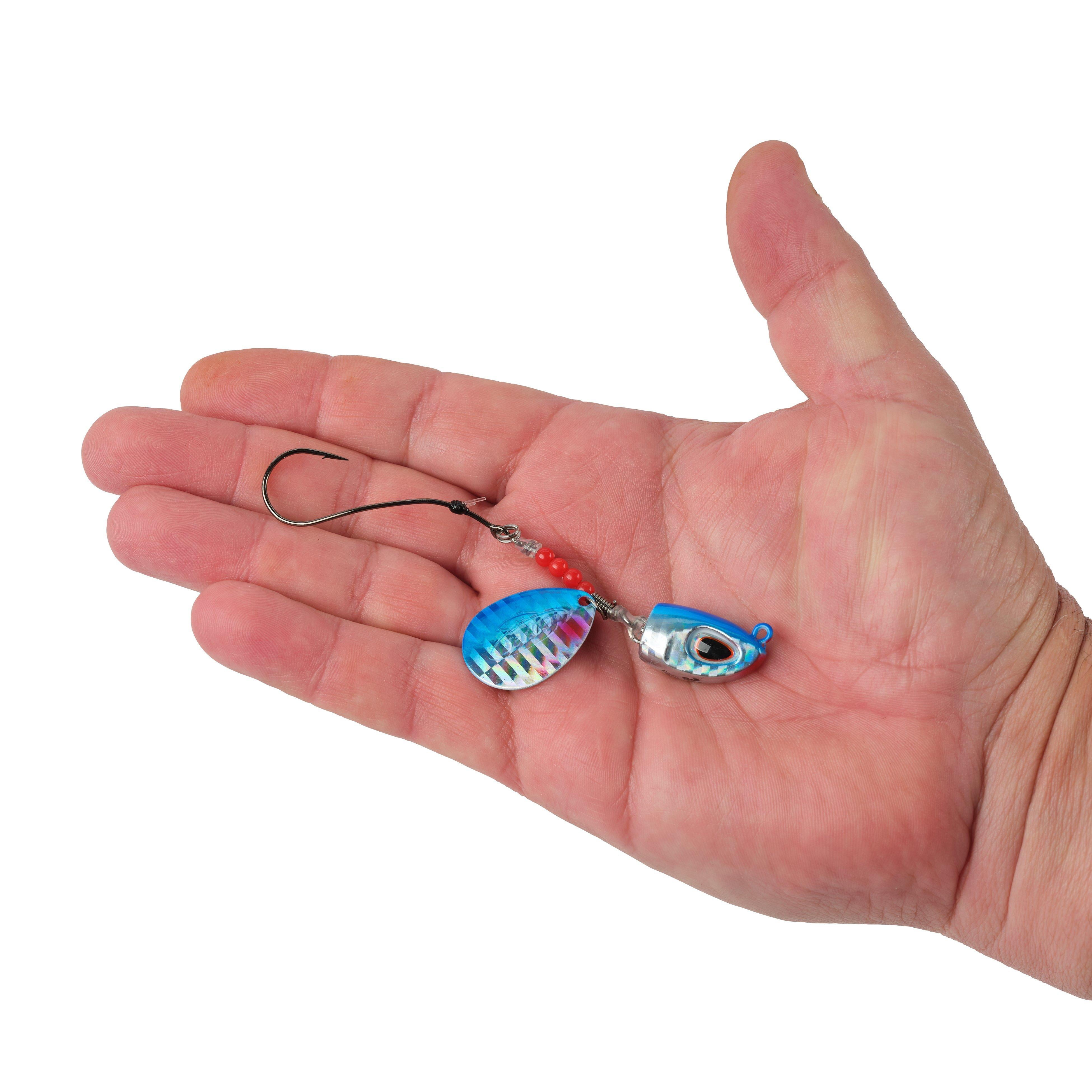 Berkley Bladed Rawler Jig, 1/0, Blue Chrome