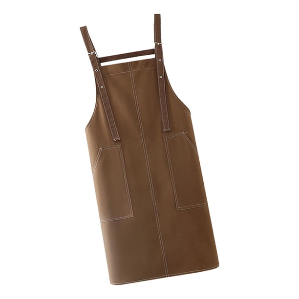Delantal de chef, delantal para cocinar y hornear, delantal de cocina impermeable, mono, delantal con pechera para café