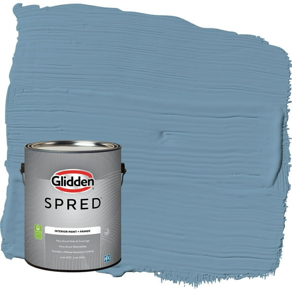 Glidden Spred American Anthem / Blue Eggshell Interior Paint with Primer, 1 Gallon