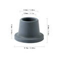 thumbnail image 4 of Replacement feet for shower Seats, Pack of 4,  Non-Skid Shower Bench and Tub Transfer Benches Rubber Suction Cup Feet, 28mm(Grey), 4 of 5