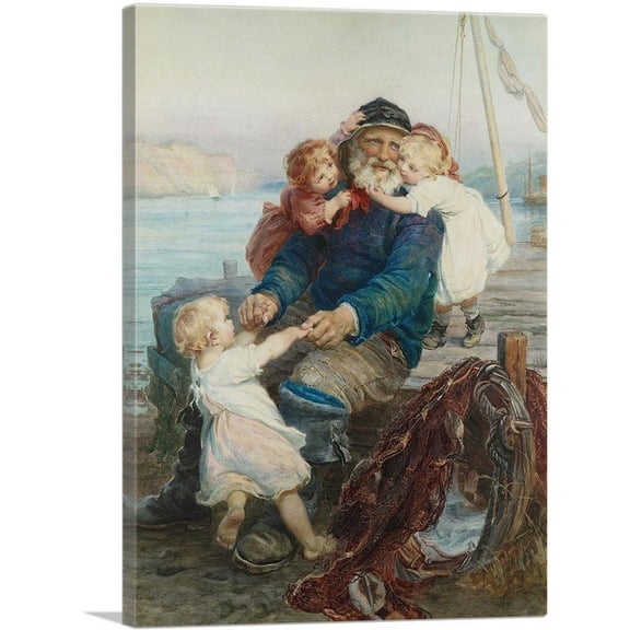 ARTCANVAS Who Do You Love Canvas Art Print by Frederick Morgan - Size: 26" x 18" (0.75" Deep)