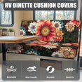 thumbnail image 4 of Uorisanigo RV Dinette Cushion Covers All Season Protection Flower Bohemia Rv Sofa Cover RV Seat Covers for Loveseat Slipcovers Car Accessories for Travel Trailer Must Haves Inside Accessory, 4 of 7