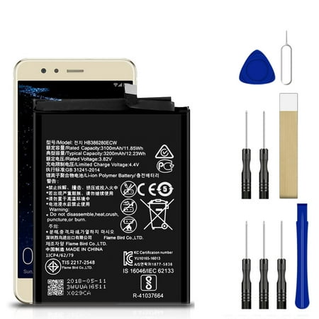 Replacement Battery HB386589ECW For Huawei P10 Plus VKY-L29 VKY-L09 VKY-AL00 Tool