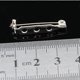 thumbnail image 2 of 50pcs 37mm Stainless Steel Back Safety Catch Bar Brooch (Silver), 2 of 2