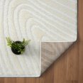 thumbnail image 5 of Luxe Weavers Modern Swirl Area Rug Geometric Carpet, Cream 8x10 Stain Resistant Soft Fibers, 5 of 10