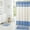 Light Blue, variant on 15 Piece Bathroom Shower Curtain Set with Matching Memory Foam Bath Rugs. 2 Solid Sky Blue Beige Color Modern Design None-Slip Bath Mats Includes12 Roller Ball Hooks Style Carrie (Lite Blue)