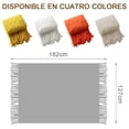 thumbnail image 4 of Manta de Punto para Sofá,Manta Tejida Decorativa para Sofá Sillón Silla y Cama Suave y Ligera Manta de Punto Borla Rombo(127 * 172cm), 4 of 8