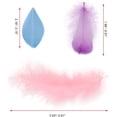 thumbnail image 5 of 400 Pieces 4 Styles Colorful Marabou Feathers, Goose Feathers in Bright Colors for DIY Craft Dream Catchers Wedding Home Party Decorations, 5 of 7