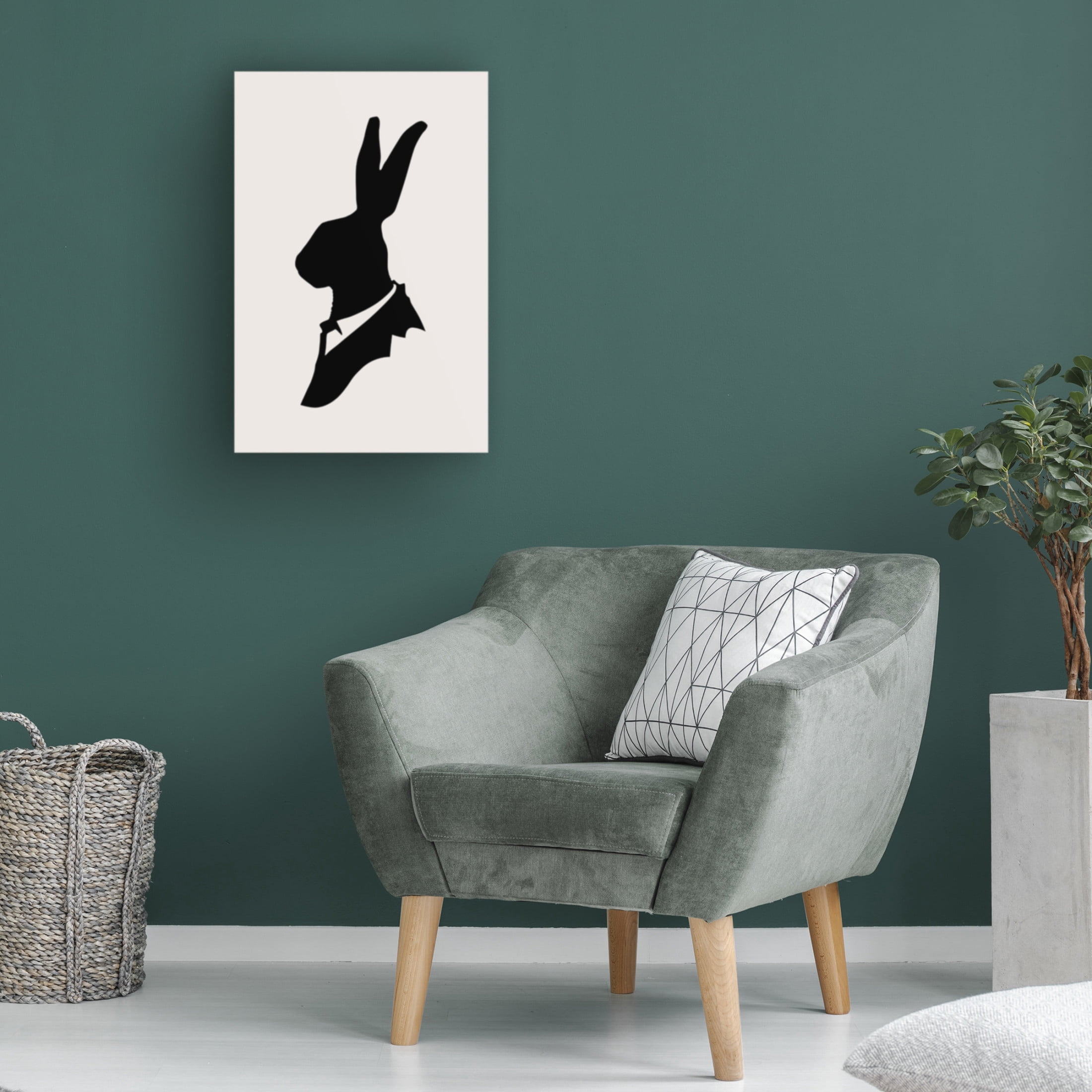 Trademark Fine Art Florent Bodart Monsieur Lapin Canvas Wall Art