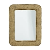 DecMode 32" x 40" Brown Wall Mirror
