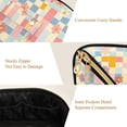 thumbnail image 5 of FORMRS Makeup Bag Travel Cosmetic Organizer for Women Fold Flat Zipper Pouch with Handle, Pink Floral, 5 of 8