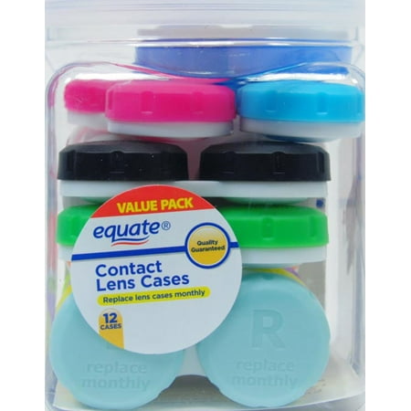 Equate Contact Lens Cases, 12 Ct
