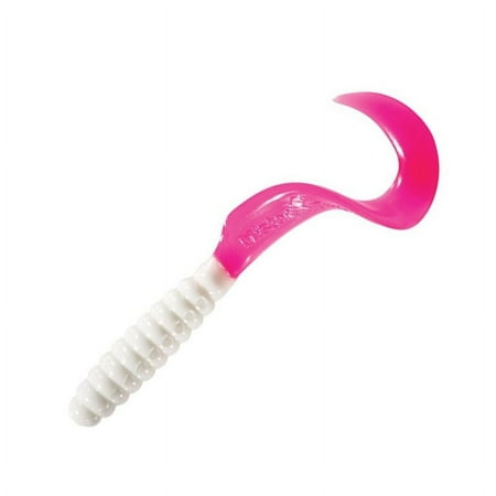 Mister Twister 4TO20-16 Twister Tail Grub 4 White/Firetail
