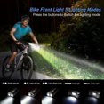 thumbnail image 2 of Bike Lights, 4000mAh, Powerful LED Light Set USB Rechargeable Waterproof, 5 Modes Bicycle Headlight, for Cycling MTB, VTC etc., 2 of 4