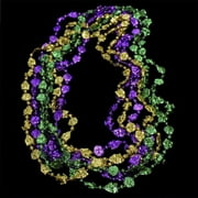 Mini Masks Mardi Gras Beads Pack of 12
