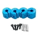 thumbnail image 1 of Adaptador de transmisión de bujes de rueda hexagonal de aleación de aluminio 4x con pasadores para SCX10 CC01 RC accesorios de coche todoterreno 11 mm azul Yotijar Adaptador hexagonal para cubo de rueda, 1 of 7