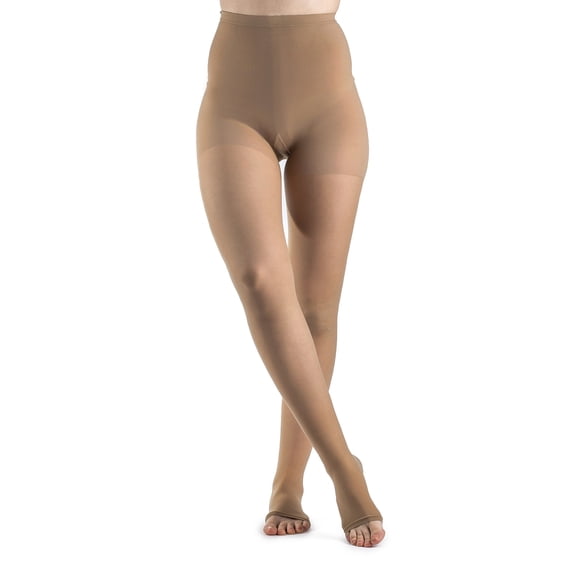 Sigvaris Style 781 Women's Sheer Open Toe Pantyhose 15-20 mmHg
