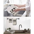 thumbnail image 5 of Black Grey Easter Kitchen Dish Towels for Drying Dishes Set of 3, Polka Dot Bunny Spring Vintage Plaid Checkered Waffle Weave Microfiber Hand Tea Bathroom Towels Quick Dry & Absorbent Towel 12x12, 5 of 7
