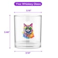 thumbnail image 5 of Hippie British Shorthair Portrait oil painting Watercolor Tie-dye Vintage 11oz Whiskey Glass Mug Cat Lover Kitten Owner Gifts Whiskey Cocktail Glasses Cup - 00015, 5 of 5