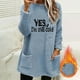 thumbnail image 1 of Ailaofu Womens Fall Long Sleeve T-Shirts Casual Tops for Leggings Loose Soft Blouses with Pocket, 1 of 4