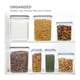 thumbnail image 2 of 2 Piezas Recipientes Grandes de Almacenamiento de Alimentos con Tapas HerméTicas de 6,5 L, para Harina, AzúCar, Suministros para Hornear y Almacenamiento de Alimentos Secos., 2 of 5