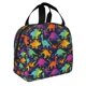 thumbnail image 2 of Disketp Colorful Dinosaur Bolsa Térmica para Almuerzo para Hombre y Mujer, Ideal para Trabajo, Senderismo y Picnic, 2 of 8