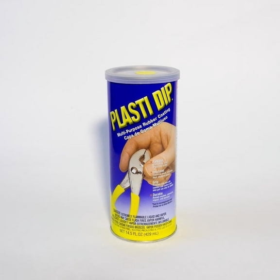 Plasti Dip Original Dip Can, Yellow, 14.5 fl oz, Multi-Purpose Rubber Coating, Peelable Flexible Non-Slip Grip Coating for Tool Handles, Hardware, Home, Garden, Crafts & DIY Projects