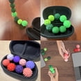 thumbnail image 4 of 8 Pcs Silicone Balls Fidget Toys for Adults & Teens, Stress Relief Sensory Office Desk Toys for Anxiety Relief, Fun Gadget Gifts Stocking Stuffers for Christmas (Green), 4 of 7
