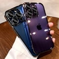 thumbnail image 3 of Funda de teléfono de lujo galvanizada con protección para iPhone 11, 12, 13, 14 y 15 Pro, suave y transparente., 3 of 8