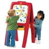 Step2 Easel For Two Red Plastic Toddler Chalkboard and Magnetic Whiteboard