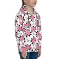 thumbnail image 3 of Haiem Rose Flowers Pattern Boys Hoodie, Youth Pullover Hooded Sweatshirt, Kangaroo Pocket Hoodie for Kids Girls -X-Large, 3 of 6