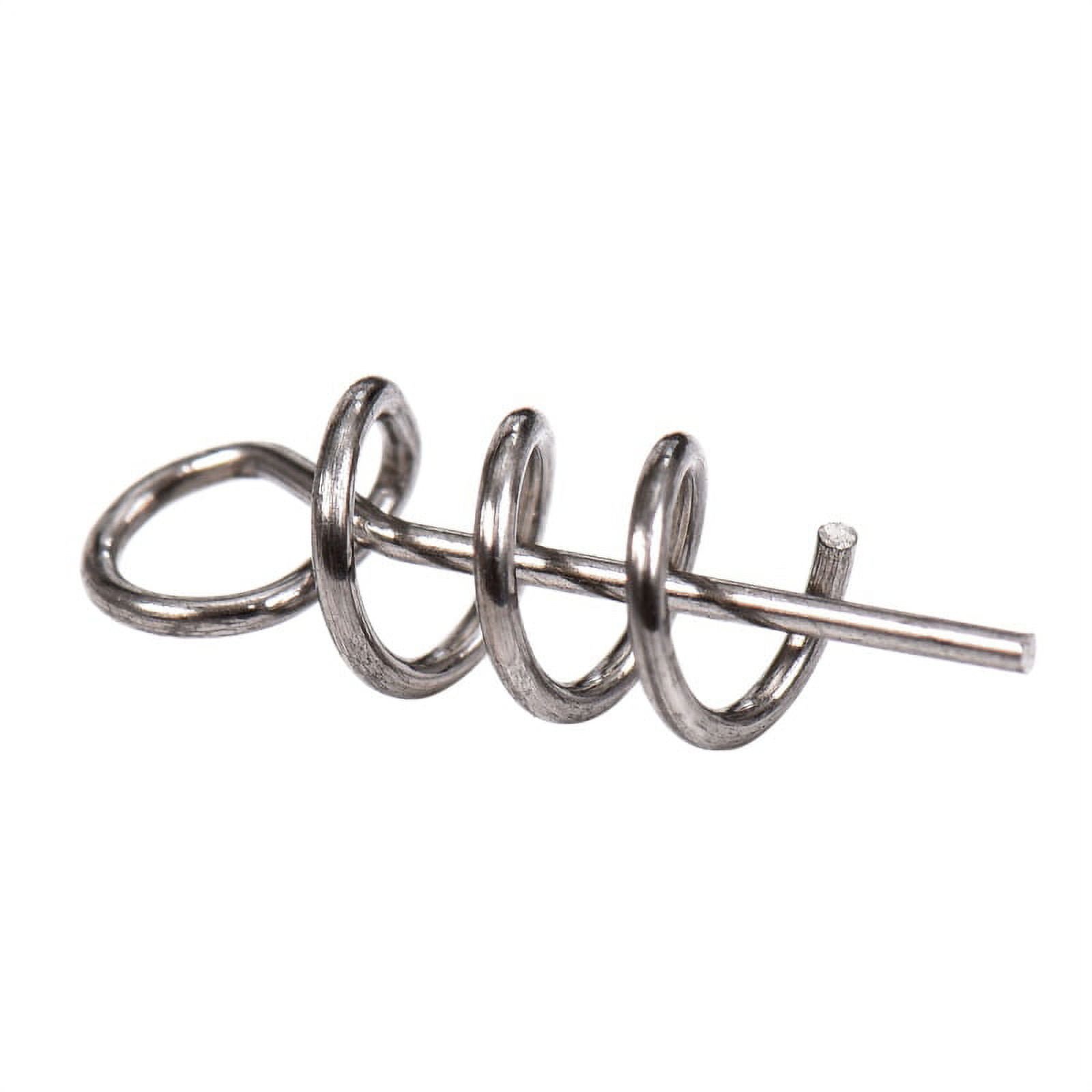50 or 100pcs/Lot Stainless Steel Spring Lock Pin Fishing Screw Crank Hook  Spring Twist Lock