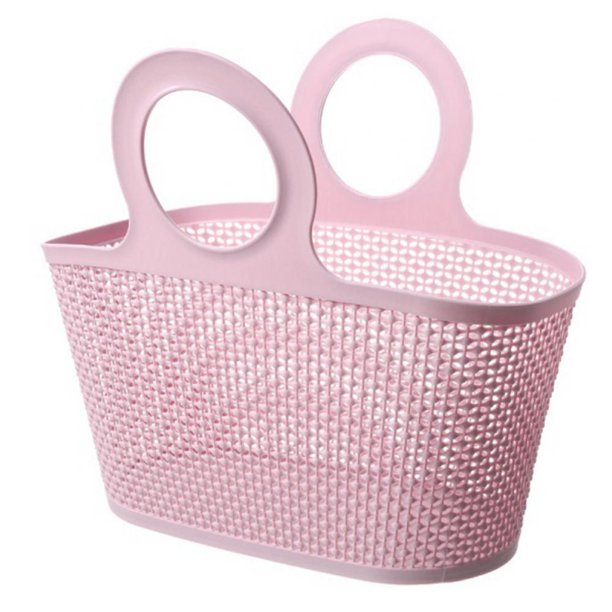 Plastic Shower Caddy, Portable Storage Basket Tote for Bathroom