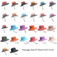 thumbnail image 7 of Worallymy Women Men Outdoor Sun Hat Horse Tail Hole Fisherman Hat Sun Protection Summer Hat, 7 of 7