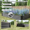 thumbnail image 3 of Raised Rectangle Garden Beds Outdoor, Galvanized Metal Planter Box for Plants, Vegetables, and Flowers, 3 of 8